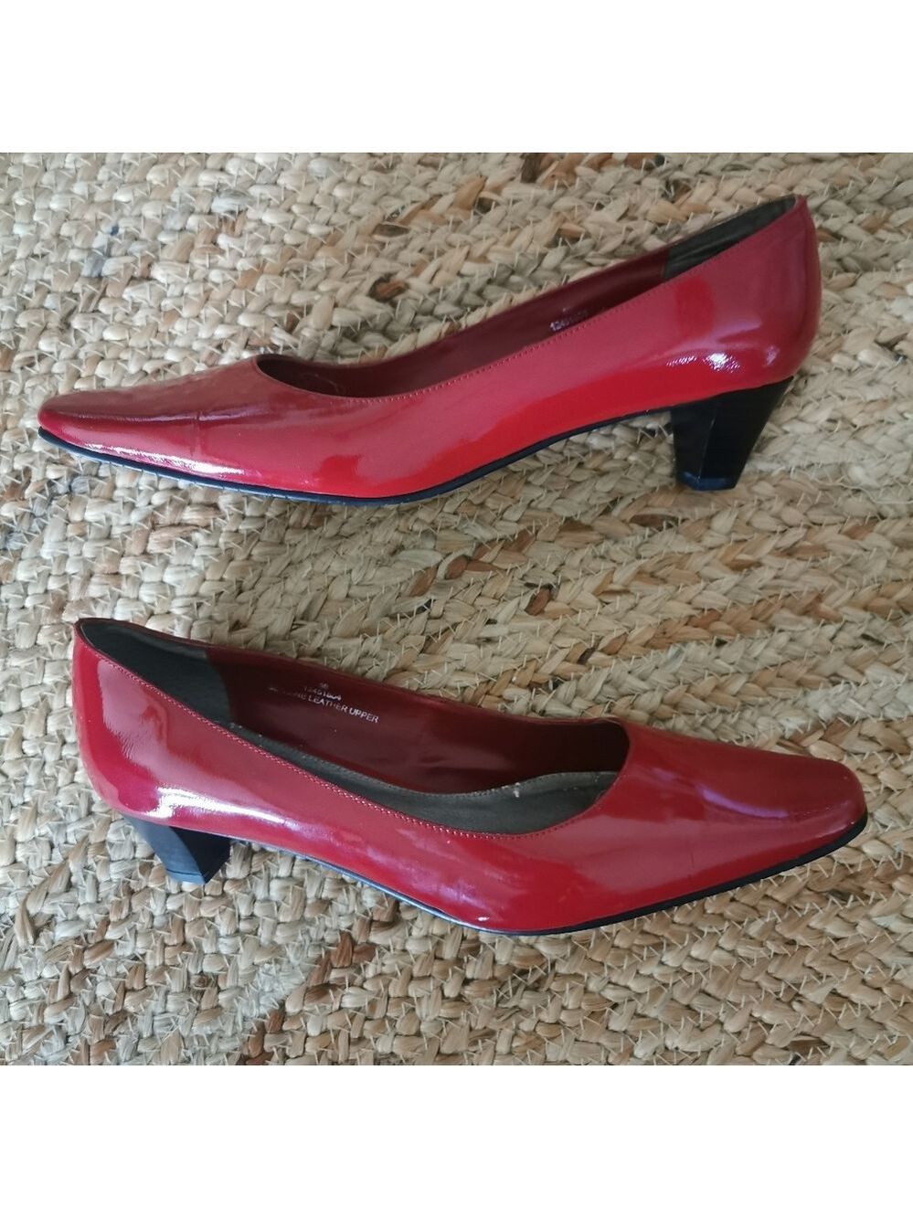 Vintage Pierre Michel Dorothy's Red Patent Leather Shoes. Size 10
